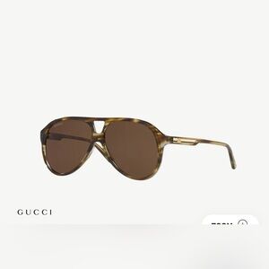 Gucci Tortoiseshell Aviator Sunglasses